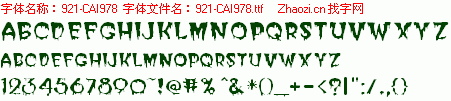 查看字体及作者详细介绍