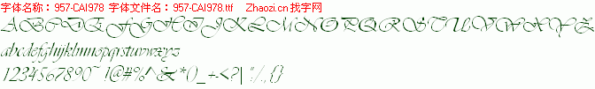 查看字体及作者详细介绍