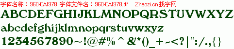查看字体及作者详细介绍