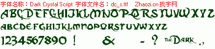 查看字体及作者详细介绍