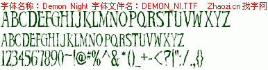 查看字体及作者详细介绍