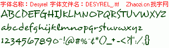 查看字体及作者详细介绍