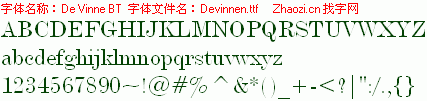 查看字体及作者详细介绍