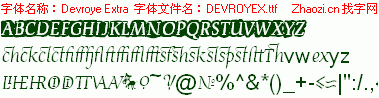 查看字体及作者详细介绍