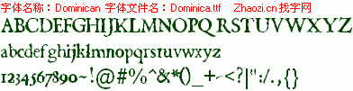 查看字体及作者详细介绍