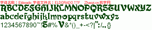 查看字体及作者详细介绍