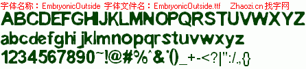 查看字体及作者详细介绍