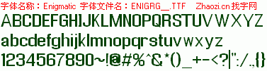 查看字体及作者详细介绍