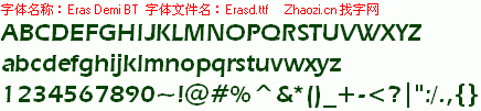 查看字体及作者详细介绍