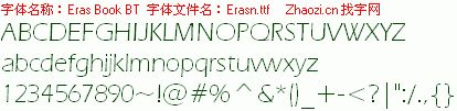 查看字体及作者详细介绍