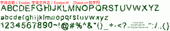 查看字体及作者详细介绍