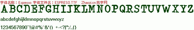 查看字体及作者详细介绍