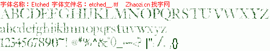 查看字体及作者详细介绍