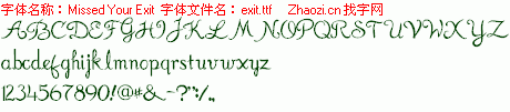 查看字体及作者详细介绍