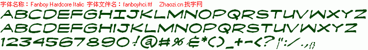 查看字体及作者详细介绍