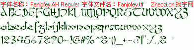 查看字体及作者详细介绍