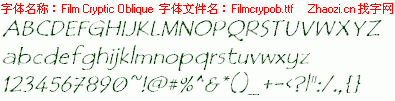 查看字体及作者详细介绍