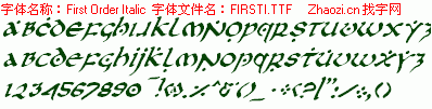 查看字体及作者详细介绍