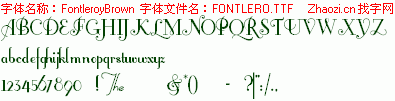 查看字体及作者详细介绍