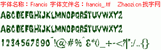 查看字体及作者详细介绍