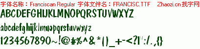 查看字体及作者详细介绍