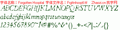 查看字体及作者详细介绍