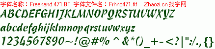 查看字体及作者详细介绍
