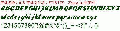 查看字体及作者详细介绍