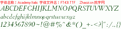 查看字体及作者详细介绍