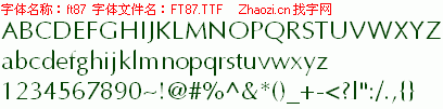 查看字体及作者详细介绍