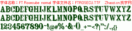 查看字体及作者详细介绍