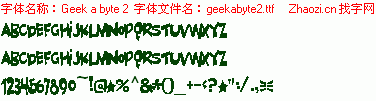 查看字体及作者详细介绍
