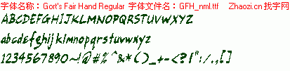 查看字体及作者详细介绍