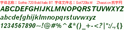 查看字体及作者详细介绍