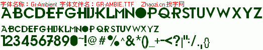 查看字体及作者详细介绍