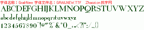 查看字体及作者详细介绍
