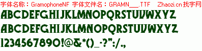 查看字体及作者详细介绍