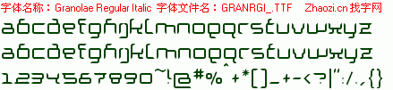 查看字体及作者详细介绍