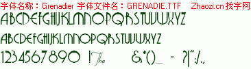 查看字体及作者详细介绍