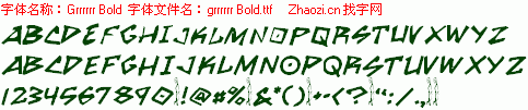 查看字体及作者详细介绍
