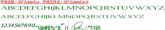 查看字体及作者详细介绍