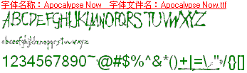 查看字体及作者详细介绍