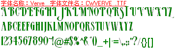 查看字体及作者详细介绍
