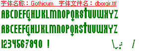 查看字体及作者详细介绍