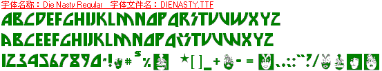 查看字体及作者详细介绍