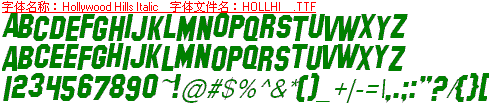 查看字体及作者详细介绍