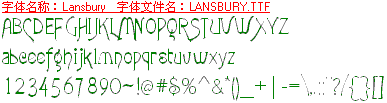 查看字体及作者详细介绍