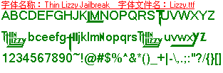 查看字体及作者详细介绍