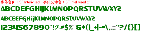 查看字体及作者详细介绍