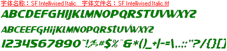 查看字体及作者详细介绍